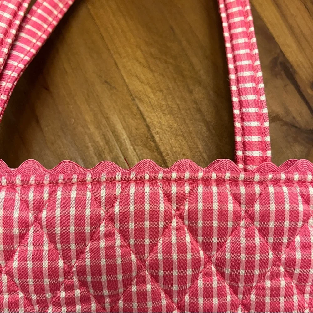 VINTAGE Vera Bradley Pink Silk Quilted Small Handbag - Retired Pattern